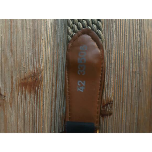 Brighton Mens leather and stretch rope woven belt Made in the USA, Size 42 - Picture 5 of 11